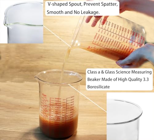 High Borosilicate Glass Measuring Cup