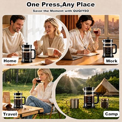 French Press Coffee Maker 51oz (New Style Dark Pewter / 51oz)