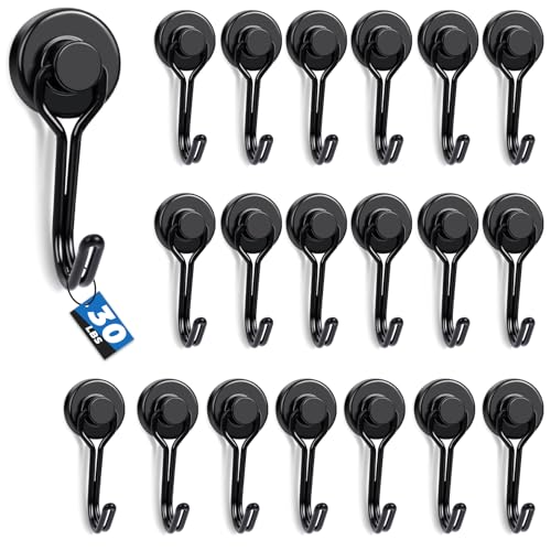 Swivel Swing Magnetic Hooks (20 Count)