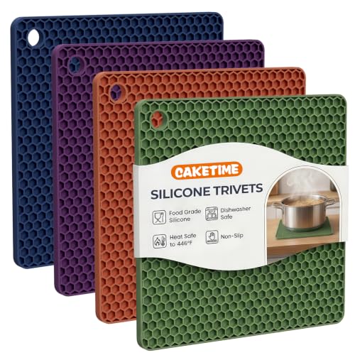 Silicone Trivets for Hot Dishes (Multi 2: Square)