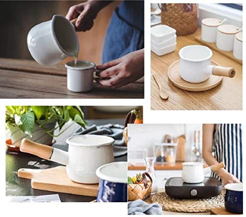 Enamel Milk Pot (White)