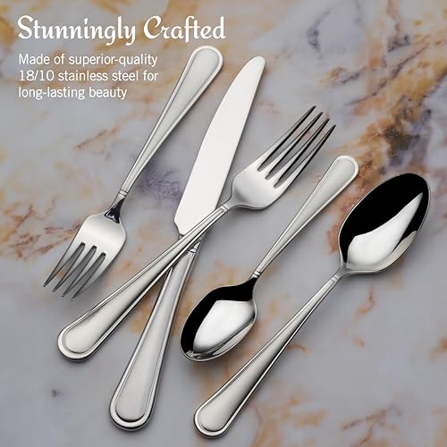 Virtuoso Frost Flatware Service for 12 (Virtuoso Frost / 65 Piece Set)