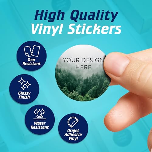 100 Custom Vinyl Stickers (100 Count)