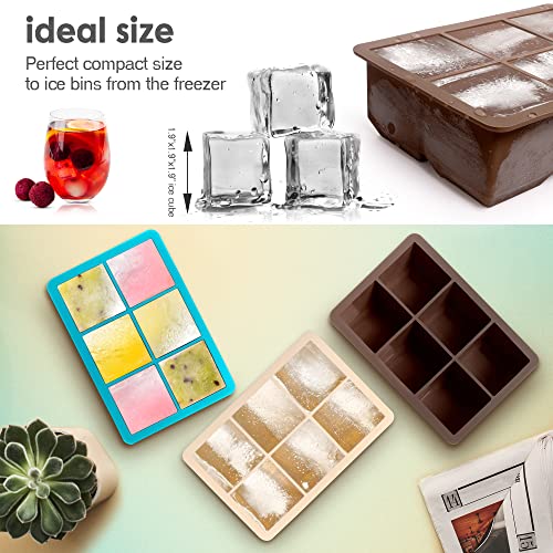 Silicone Ice Cube Trays (Brown)
