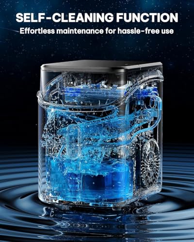 Nugget Ice Maker Countertop (Stainless Steel Silver / 33 lbs)