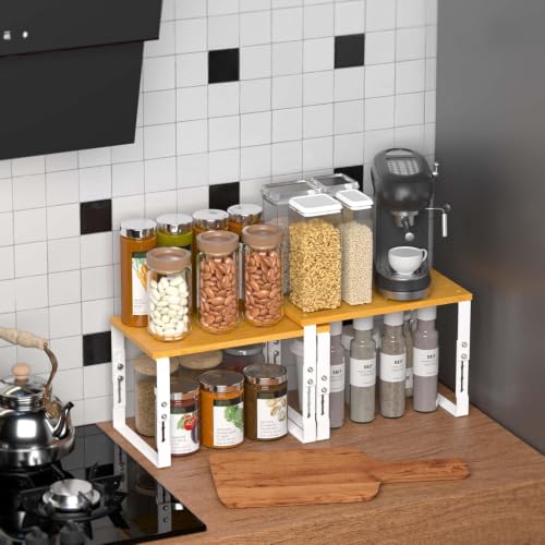 Expandable Kitchen Cabinet Organizer Shelves (2 Count)