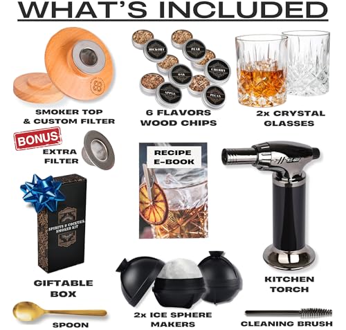 Whiskey Smoker Kit (Smoker Kit with Glasses)