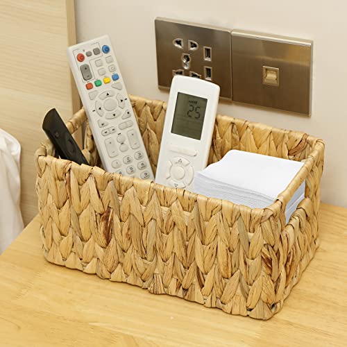 Water Hyacinth Storage Baskets (12 x 8 x 6 inches / Natural (Water Hyacinth))