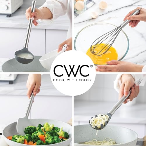 Silicone Cooking Utensils (Gray / 38 Piece)