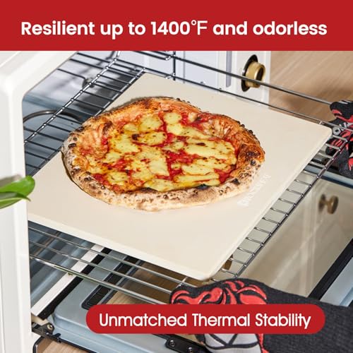 Pizza Stone Cordierite Pizza Pan for Oven Grill and BBQ