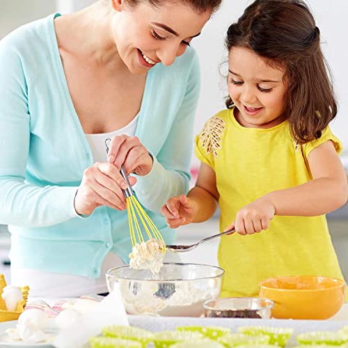 4 Pieces Silicone Whisks Set (Multicolor)