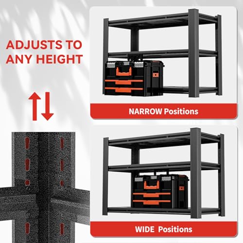 5 Tier Heavy Duty Garage Shelving (5T 35"W x 15.7"D x 72"H)