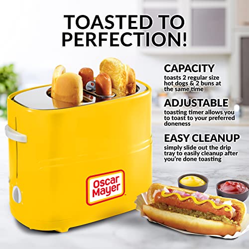 Oscar Mayer 2 Slot Hot Dog and Bun Toaster with Mini Tongs (Oscar Mayer)