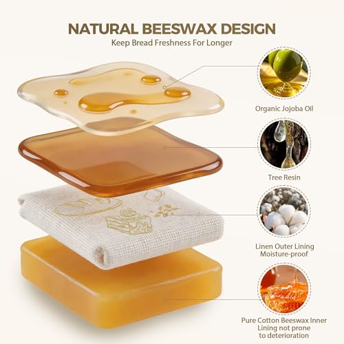 2 Pack Beeswax Bread Bag (Rosemary &Wheat)