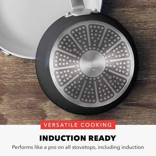 x Bobby Flay 10" Diamond Ceramic Nonstick Frying Pan (10" Frying Pan Skillet / Graphite)