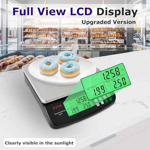 Large Digital Kitchen Scale 40kg (Black 40kg)