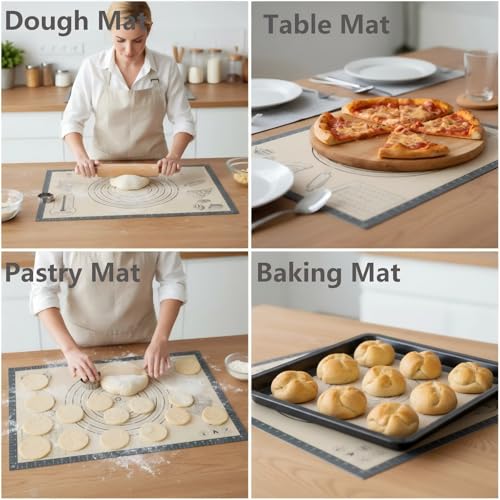 Silicone Baking Pastry Dough Mat (24"W x 32"L)