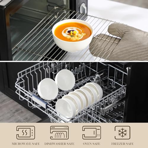 14 Oz Small Ceramic Bowls Set of 8 (Off-White / 14OZ (8PCS ))
