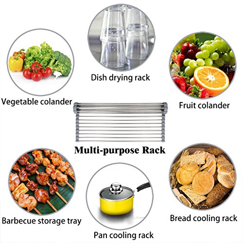 Roll Up Dish Drying Rack 20.5" (20.5"(L) x 13.8"(W))