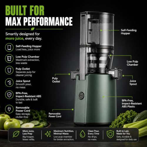 H320 Cold Press Juicer Machine (Kale Slow Juicer)