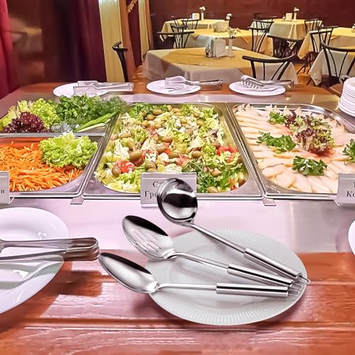 Serving Utensils Set for Parties (3P-Silver)