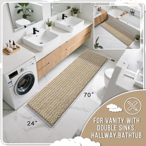 Bathroom Runner Rug 70x24 Inch