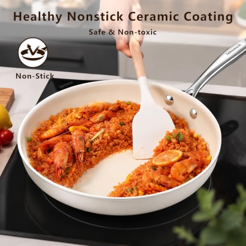 11" Nonstick Ceramic Frying Pan (11 Inches)