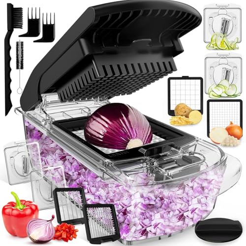 Pro Original Vegetable Chopper & Spiralizer (Clear / 4 in 1)