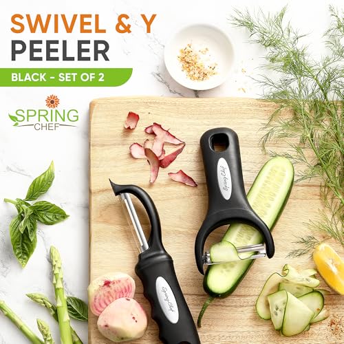 Swivel Vegetable Peeler & Y Potato Peeler w (2 Count)