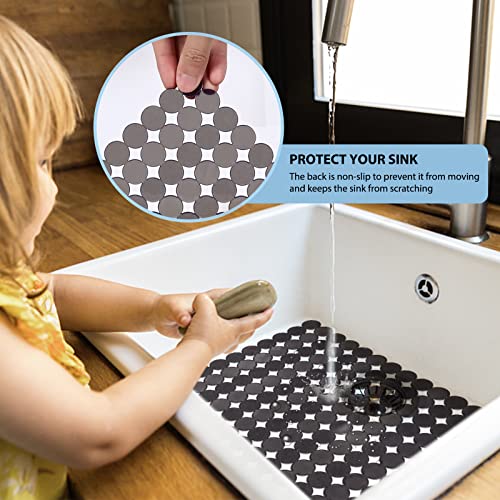 Sink Protectors Mat for Kitchen Sink (Black transparent)