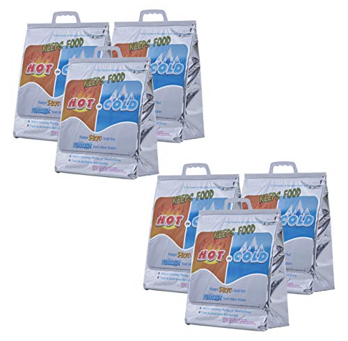 Hot and Cold Insulated Bags for Food Delivery (Medium (Lunch Size))