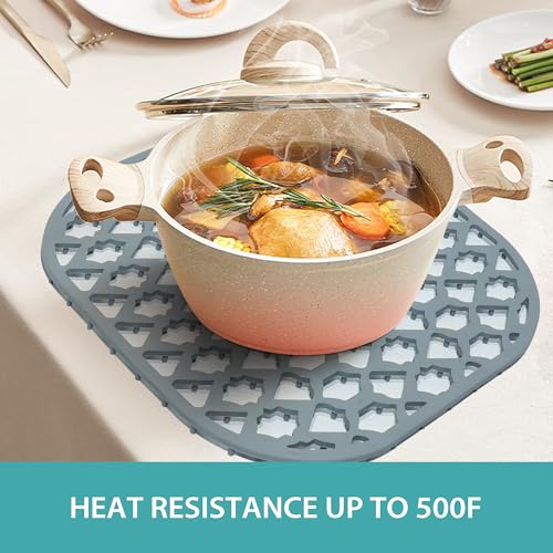 Silicone Kitchen Sink Protectors Mats (Gray (1 Pack))