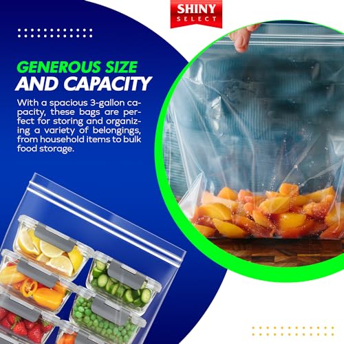 12 Count Double Zipper Jumbo Bags (12 Count 2 Mill)
