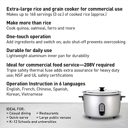 Commercial Electric Rice Cooker (40 Cup / 208V)