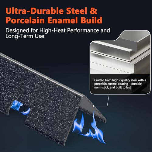 Spirit Grill Replacement Parts 69787 Burner 7636 Flavorizer Bars for Weber Spirit & GS4 Spirit II 300 Series Grills (L2 15.31"×2.6"×2.5")