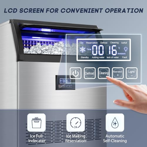 Commercial Ice Maker Machine 360LBS (Stainless Steel)