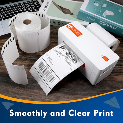 L Liked 3300 4"x 6" Thermal Shipping Labels Replacement for DYMO 1744907 (3300 Count)