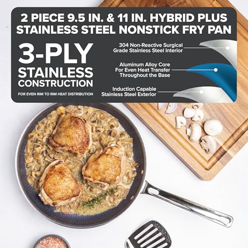3 Ply Non Stick Frying Pans (2-Piece Set)