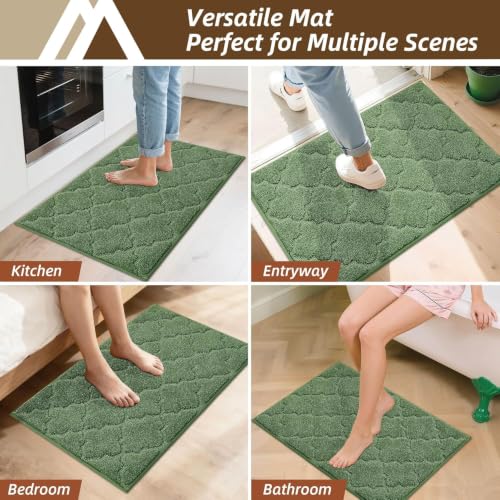 Kitchen Rugs Non Slip Washable 20"x32" (Green / 20"X 32")