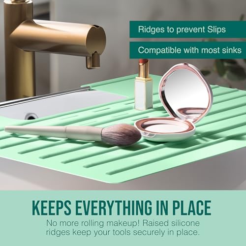 Bathroom Sink Cover for Counter Space (Mint / Large)