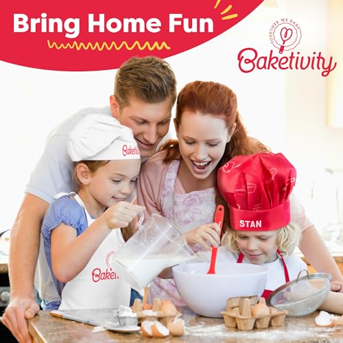 Adjustable Kids Chef Hat & Apron for Boys & Girls