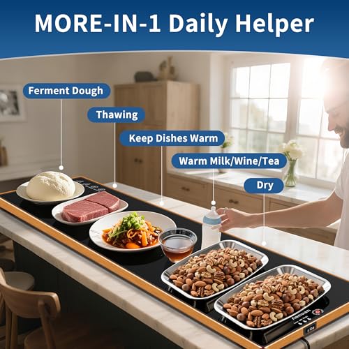 Warming Trays for Buffets Party (Black / Extra Long-59"x12")