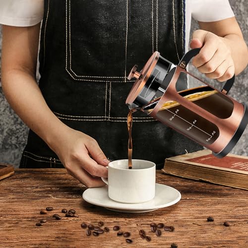 French Press Coffee Maker (Copper / 34 oz)