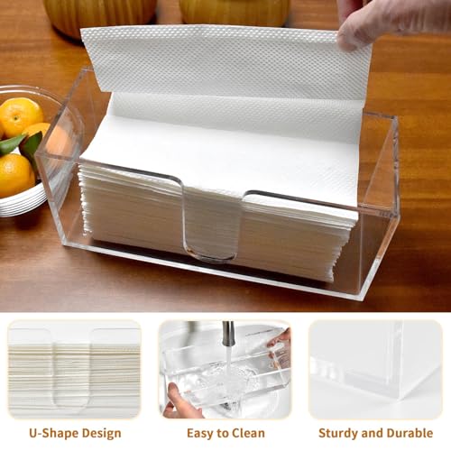 1 Pack Acrylic Paper Towel Holder