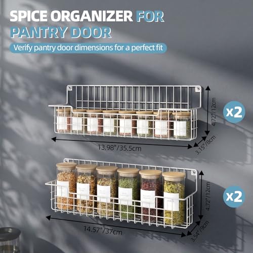 Spice Rack Wall Mount (4 Count)