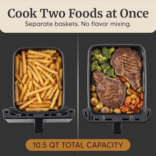 10.5Qt Dual Stacked Air Fryer (10.5 Quart)