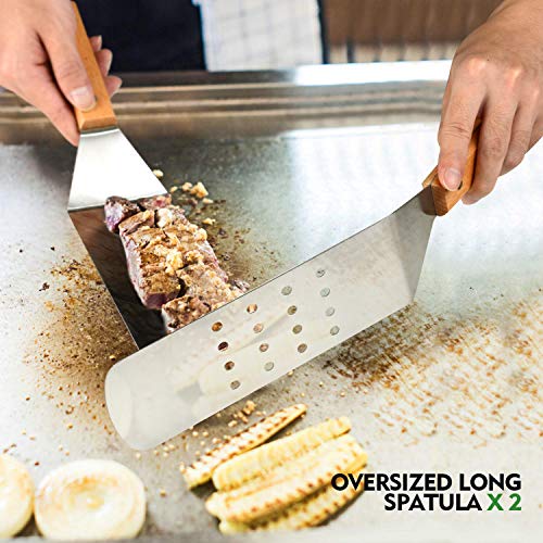 Wooden Griddle Accessories Kit (Wood Color)
