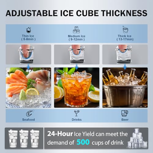 Ice Maker Machine Commercial (150Lbs/24H-LMC55)
