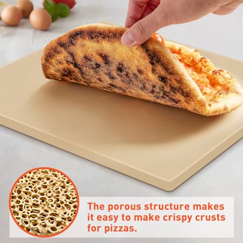 Pizza Stone for Oven and Grill 15 x 12 Inch