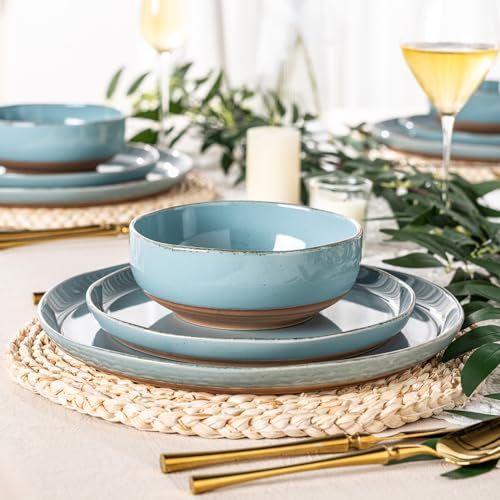 Dinnerware Sets for 4 (Stone Blue / Service For 4(12Pcs))